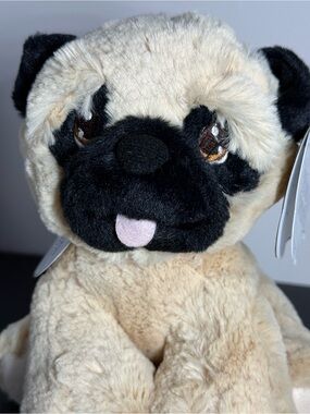 Aurora Precious Moments "Bella Pug" Stuffed Animal Plush 8.5" NWT